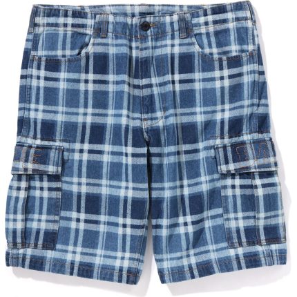 BAPE CHECK 6 POCKET DENIM SHORTS