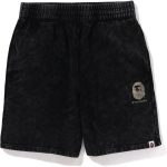 A BATHING APE OVERDYE SWEAT SHORTS