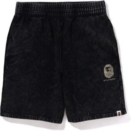 A BATHING APE OVERDYE SWEAT SHORTS