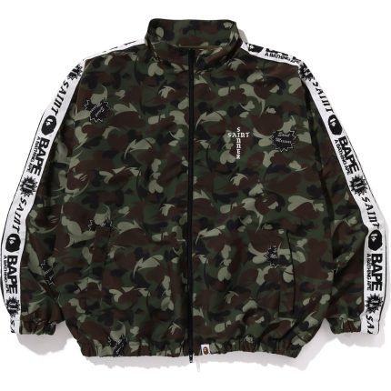 BAPE X SAINT MXXXXXX HEART CAMO TRACK JACKET