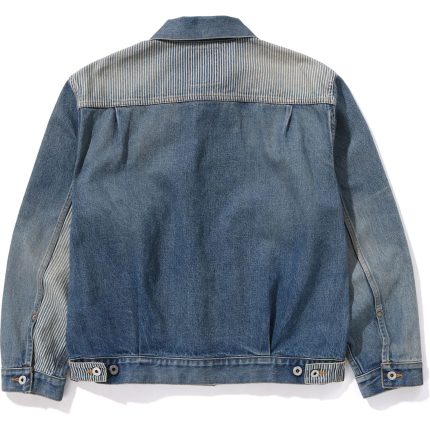 BAPE X SEAN WOTHERSPOON EMBROIDERY DENIM JACKET