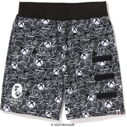 BAPE X XBOX CAMO SWEAT SHORTS
