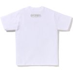 White 1ST CAMO BAPE KANJI TEE MENS