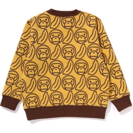 BANANA MILO KNIT JACQUARD CREWNECK