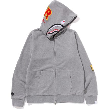 SHARK FULL ZIP HOODIE MENS