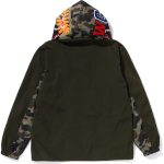 Bape CAMO SHARK HOODIE JACKET MENS