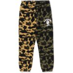 1ST CAMO SEPARATE REGULAR FIT SWEAT PANTS MENS