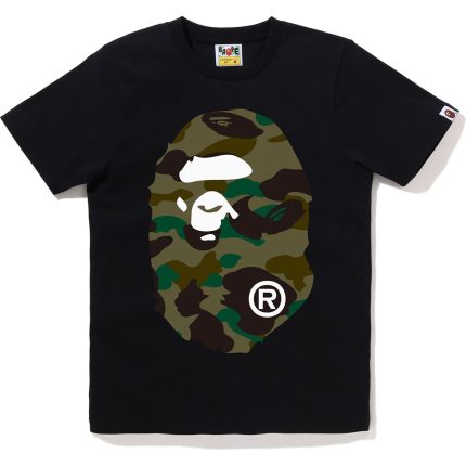 Black CAMO BIG APE HEAD TEE LADIES