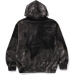 COATED EMBOSS LOGO RELAXED FIT PULLOVER HOODIE MENS