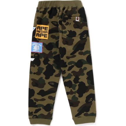 1ST CAMO PATCH PRINT SWEAT PANTS