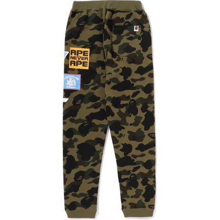 CAMO PATCH PRINT SWEAT PANTS JR