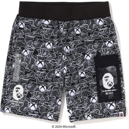BAPE X XBOX CAMO SWEAT SHORTS